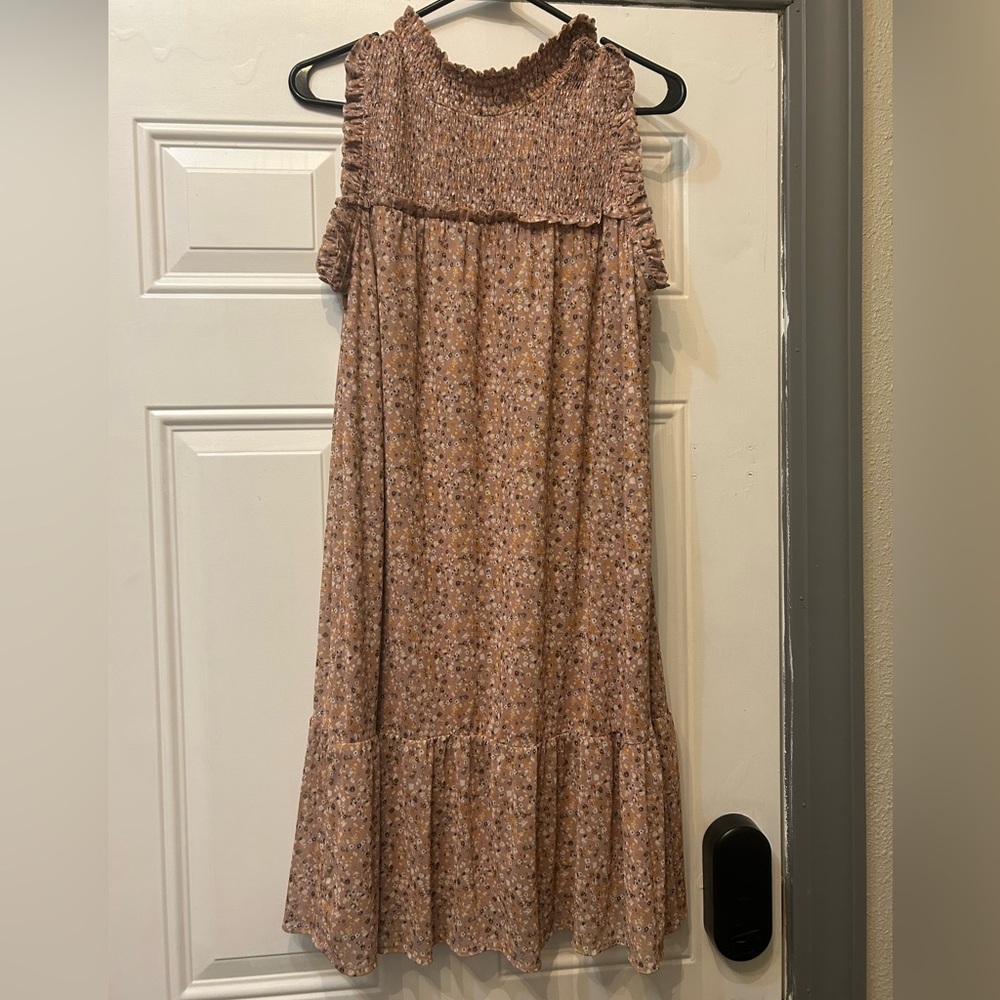 Maurices Floral Sleeveless Dress - Brown